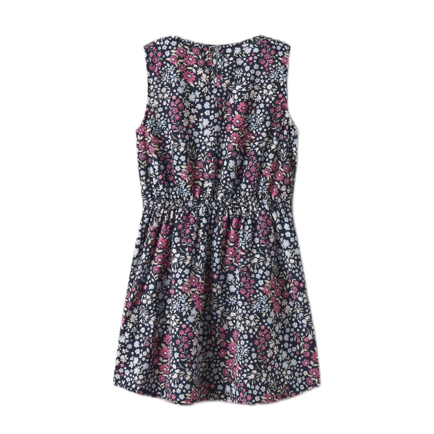 NAME IT KIDS midi jurk roze donkerblauw