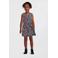 NAME IT KIDS midi jurk roze/donkerblauw