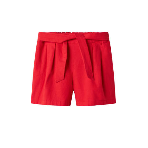 NAME IT KIDS casual short met linnen rood afbeelding