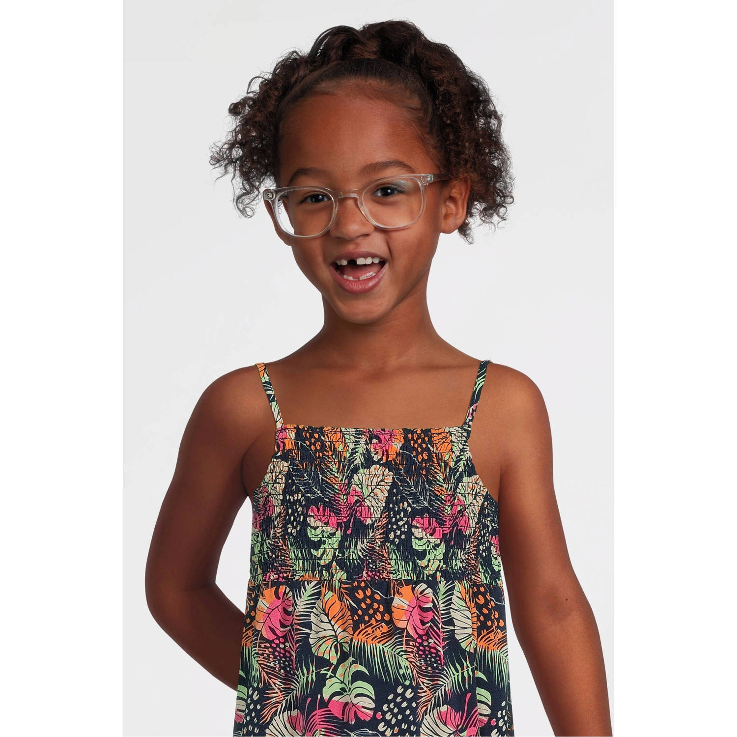 NAME IT KIDS maxi jurk donkerblauw