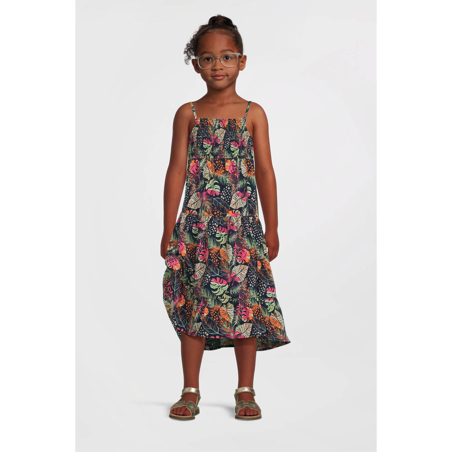NAME IT KIDS maxi jurk donkerblauw