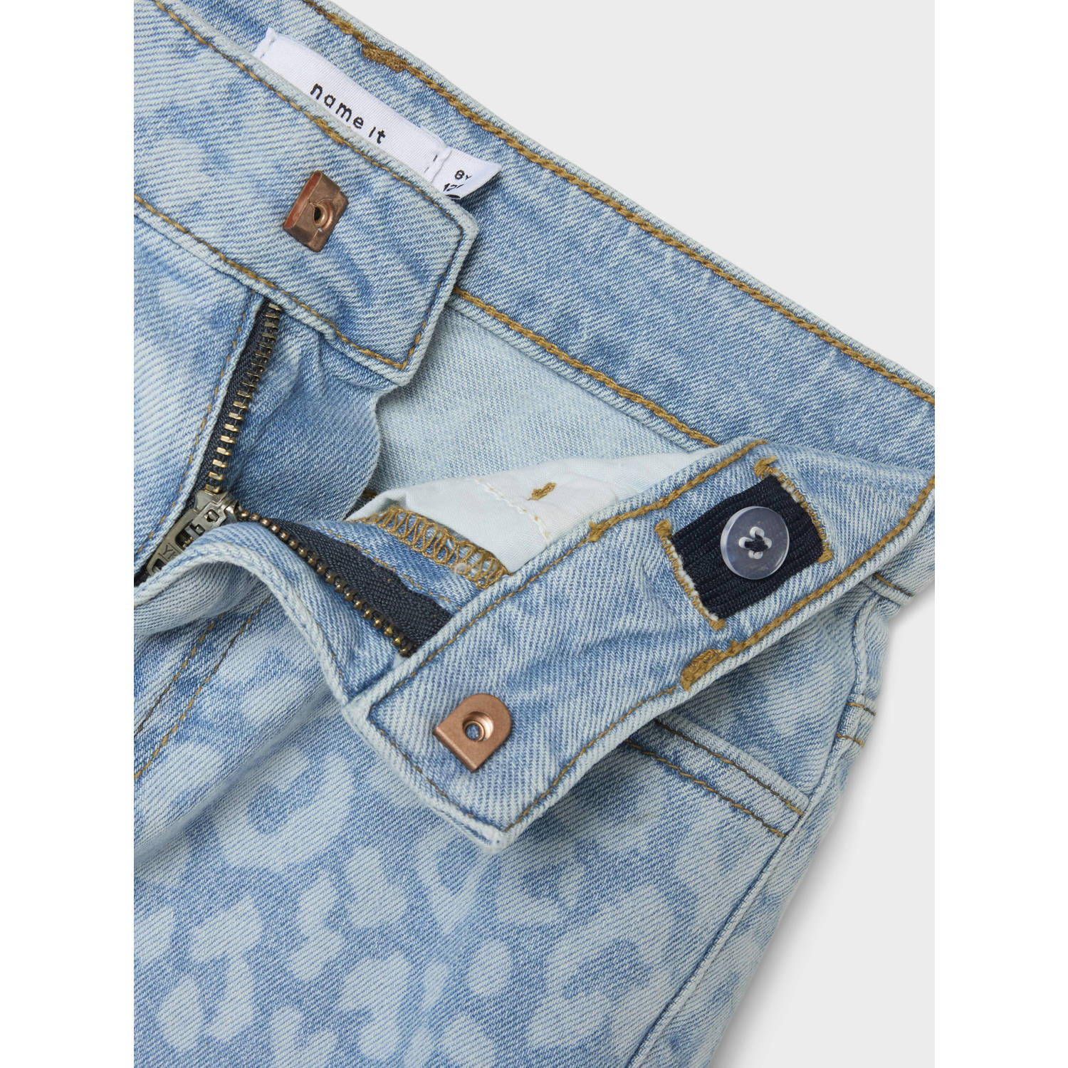 NAME IT KIDS mom denim short light blue denim