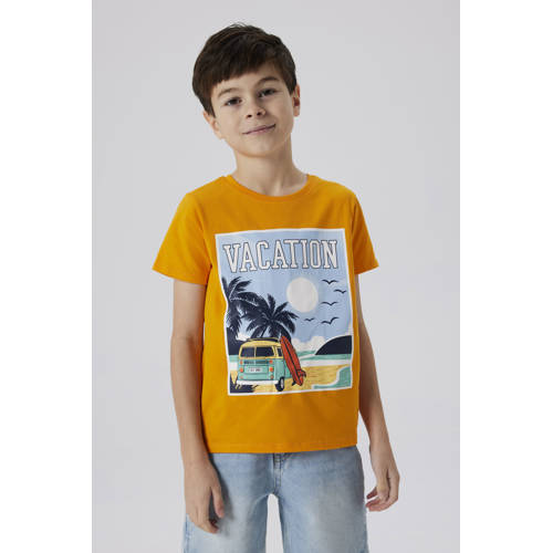 NAME IT KIDS T-shirt oranje afbeelding