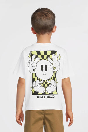 T-shirt met backprint wit