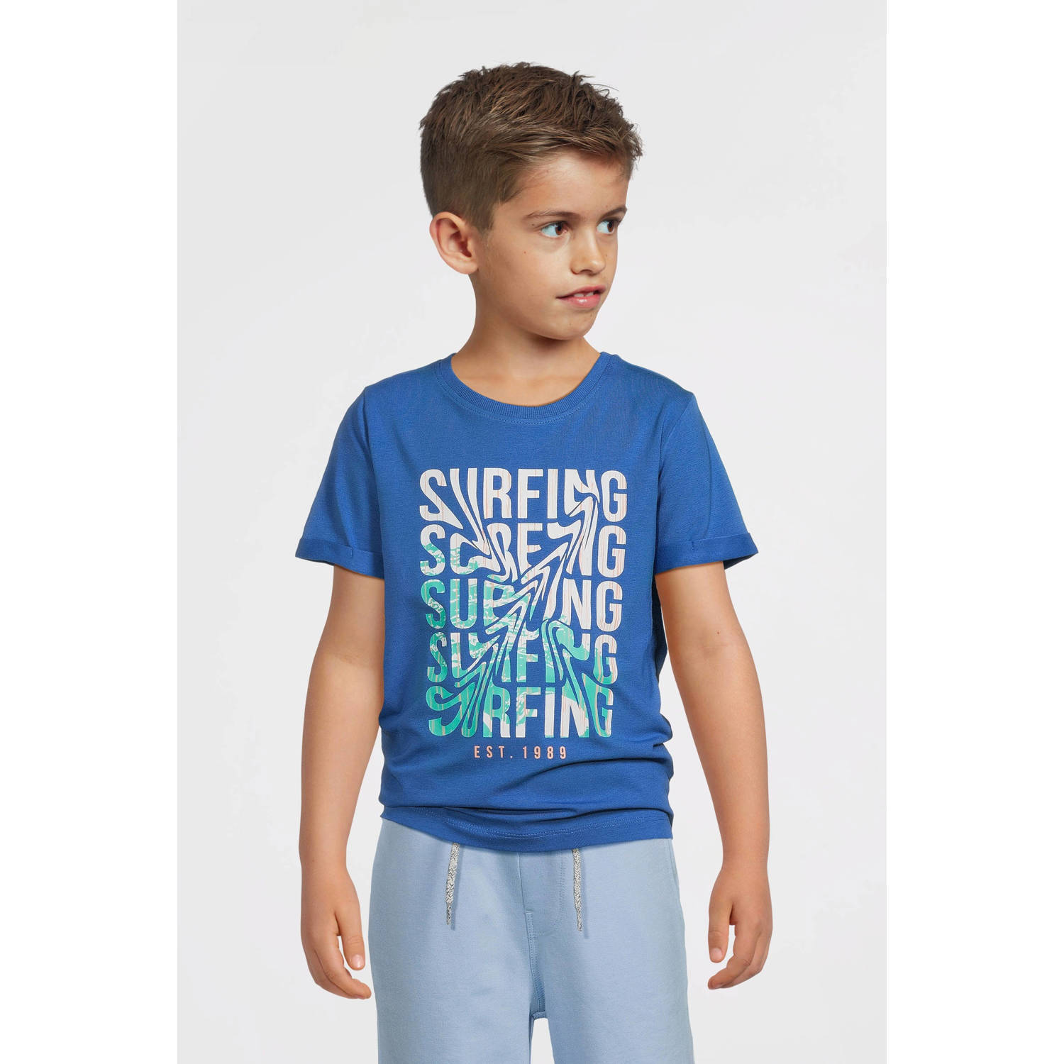 NAME IT KIDS T-shirt hardblauw