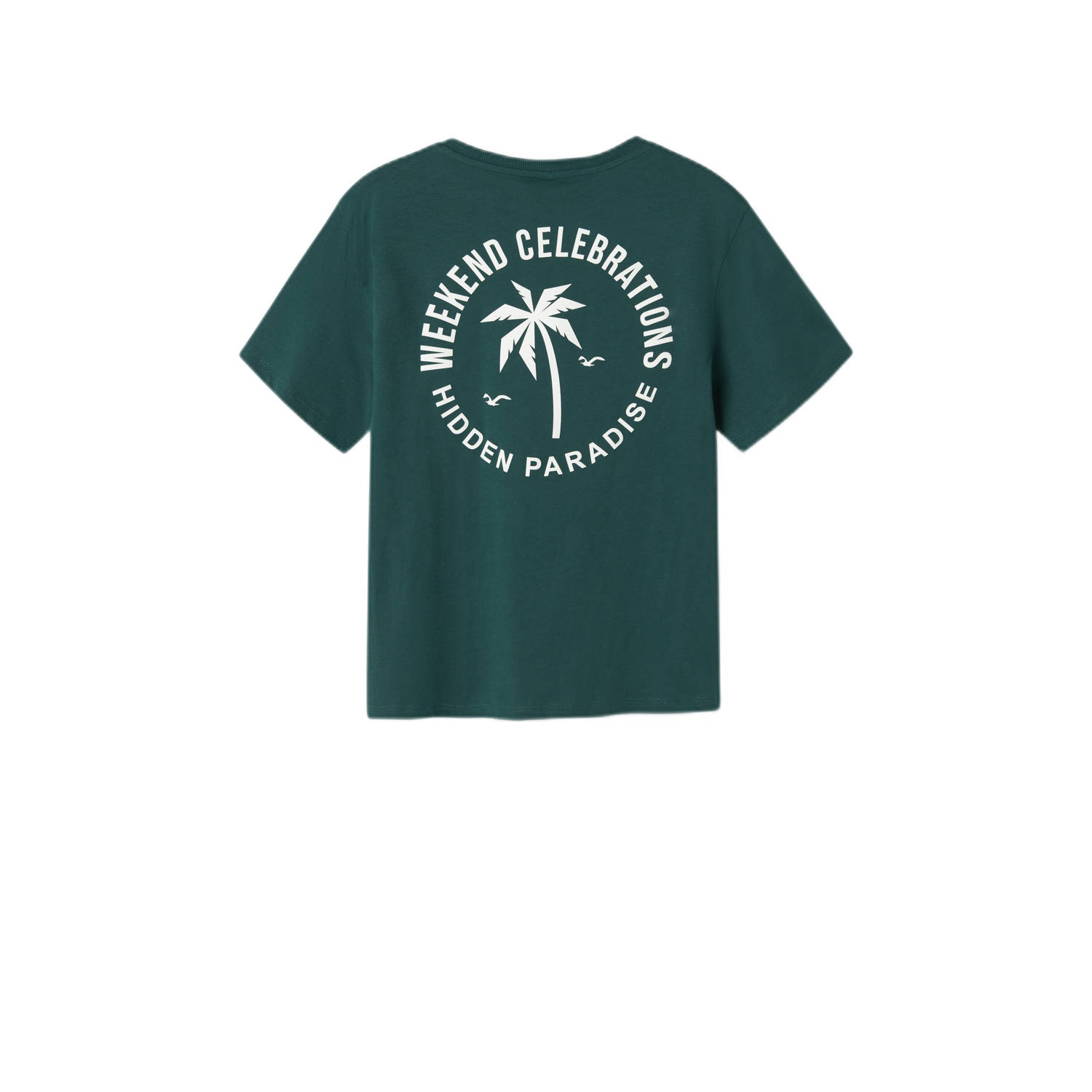 NAME IT KIDS T-shirt donkergroen
