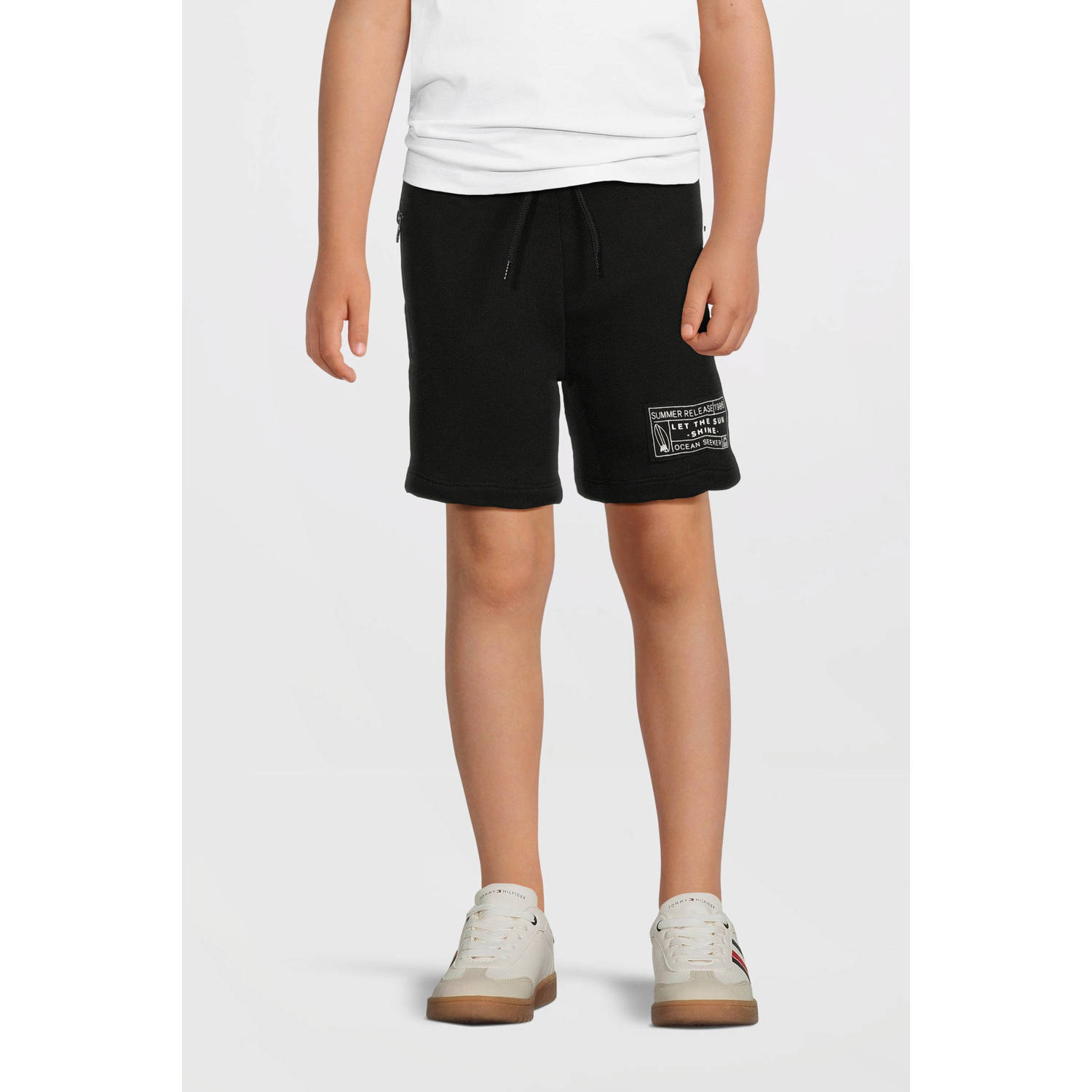 NAME IT KIDS sweatshort zwart