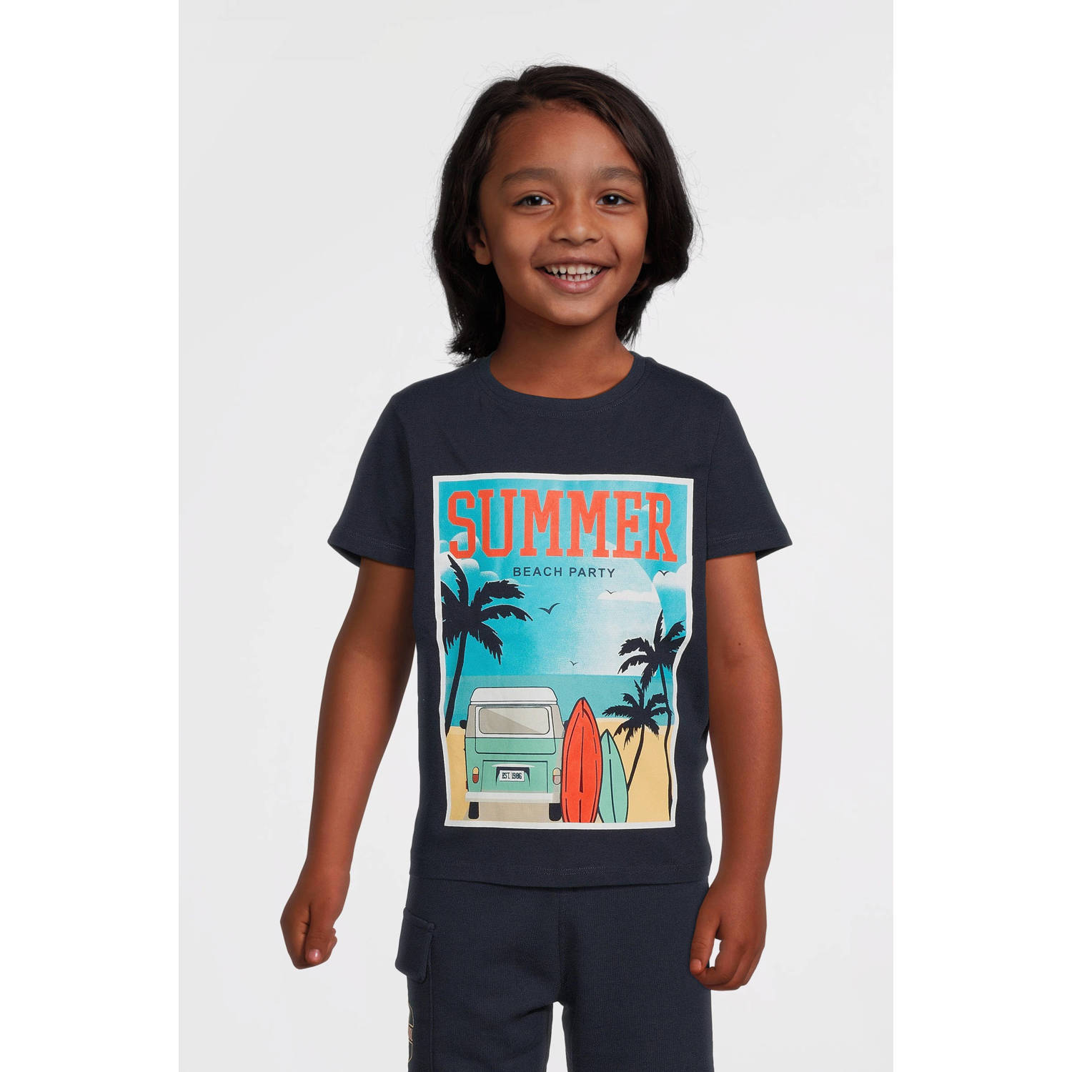NAME IT KIDS T-shirt donkerblauw