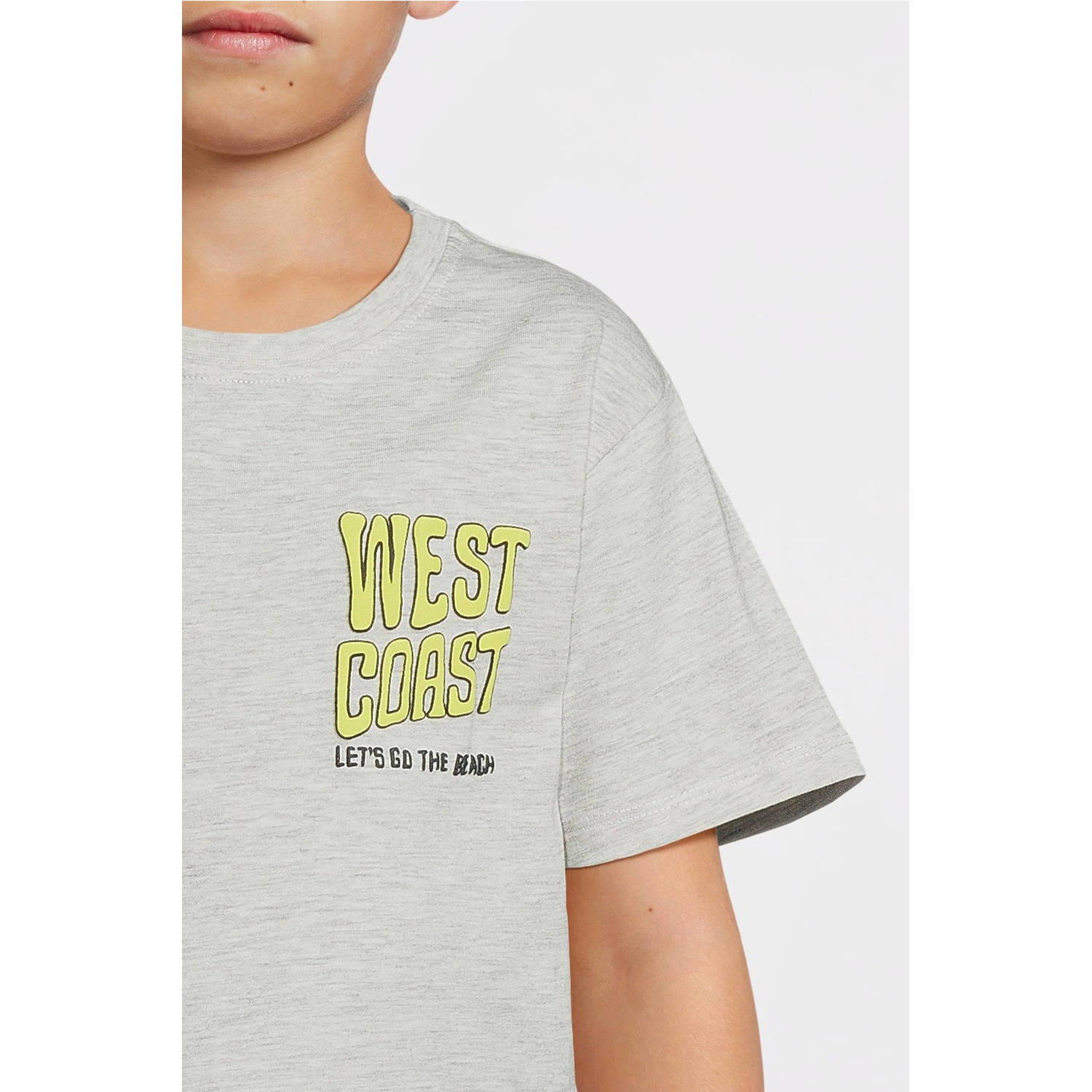 NAME IT KIDS T-shirt grijs melange