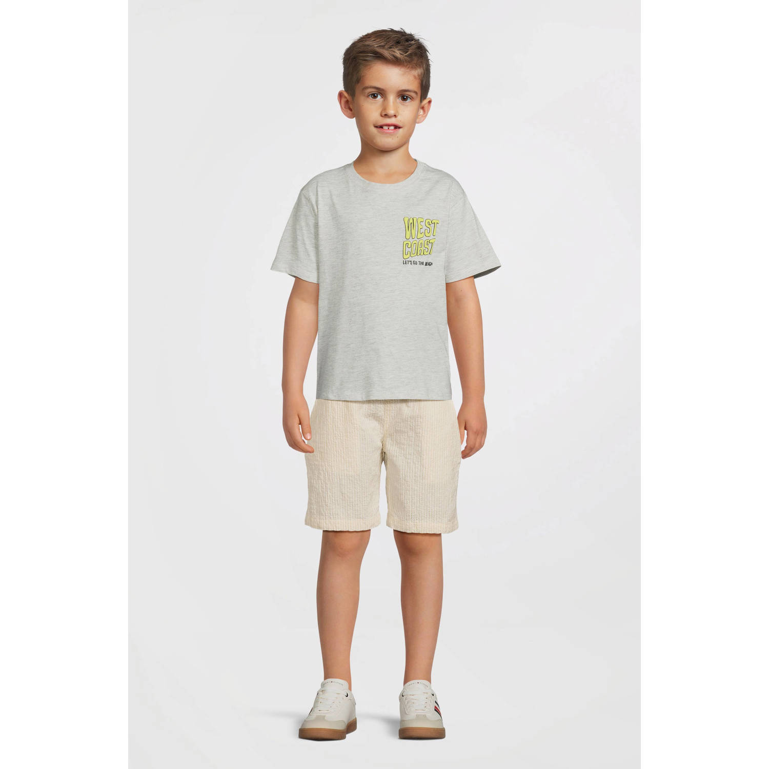 NAME IT KIDS T-shirt grijs melange