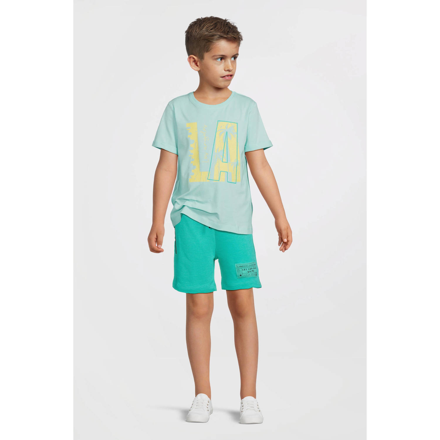 NAME IT KIDS sweatshort turquoise