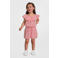 NAME IT MINI playsuit roze/wit/oranje