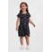 NAME IT MINI midi jurk donkerblauw/lichtroze