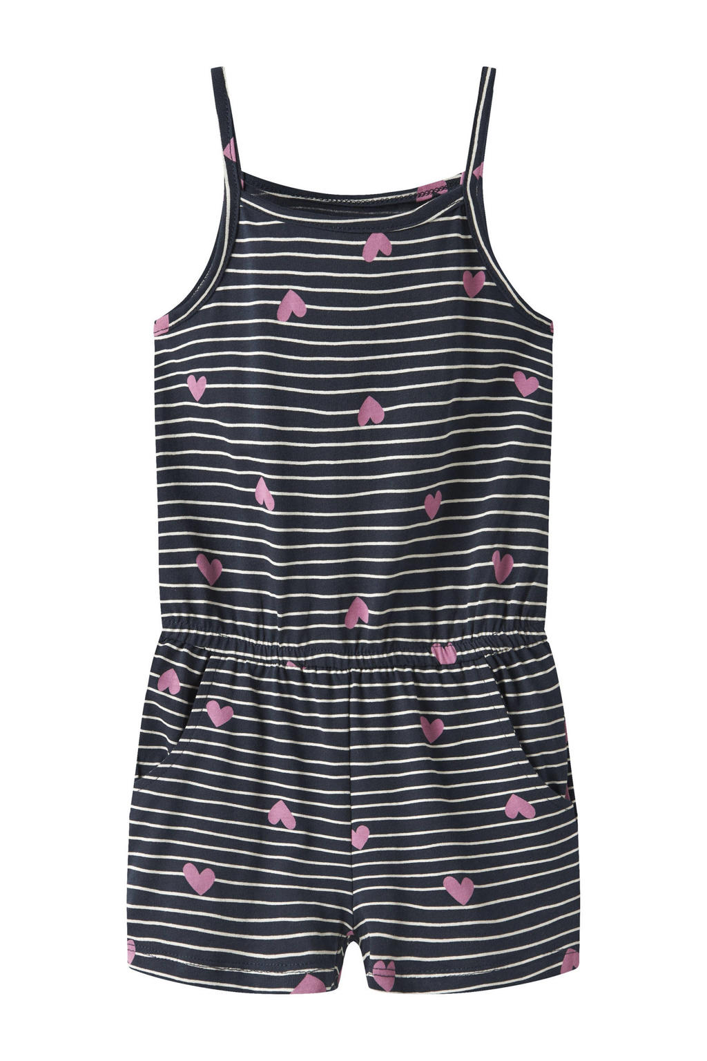 NAME IT MINI playsuit donkerblauw/felroze