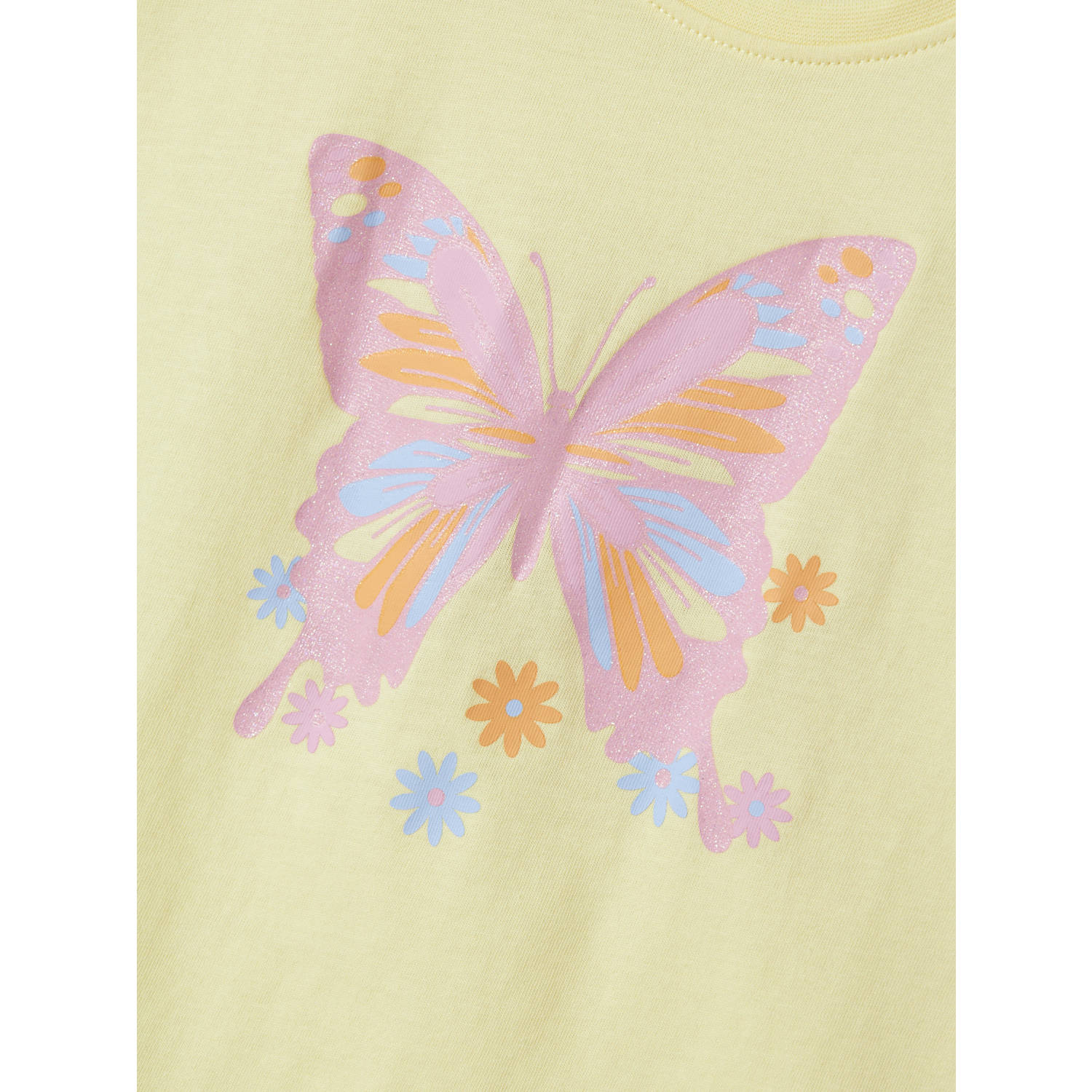 NAME IT MINI T-shirt lichtgeel