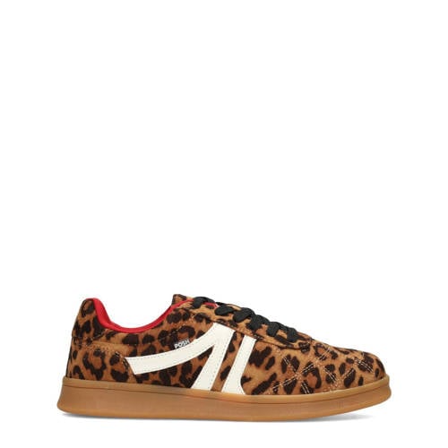 POSH by Poelman Kaia sneakers met panterprint cognac afbeelding