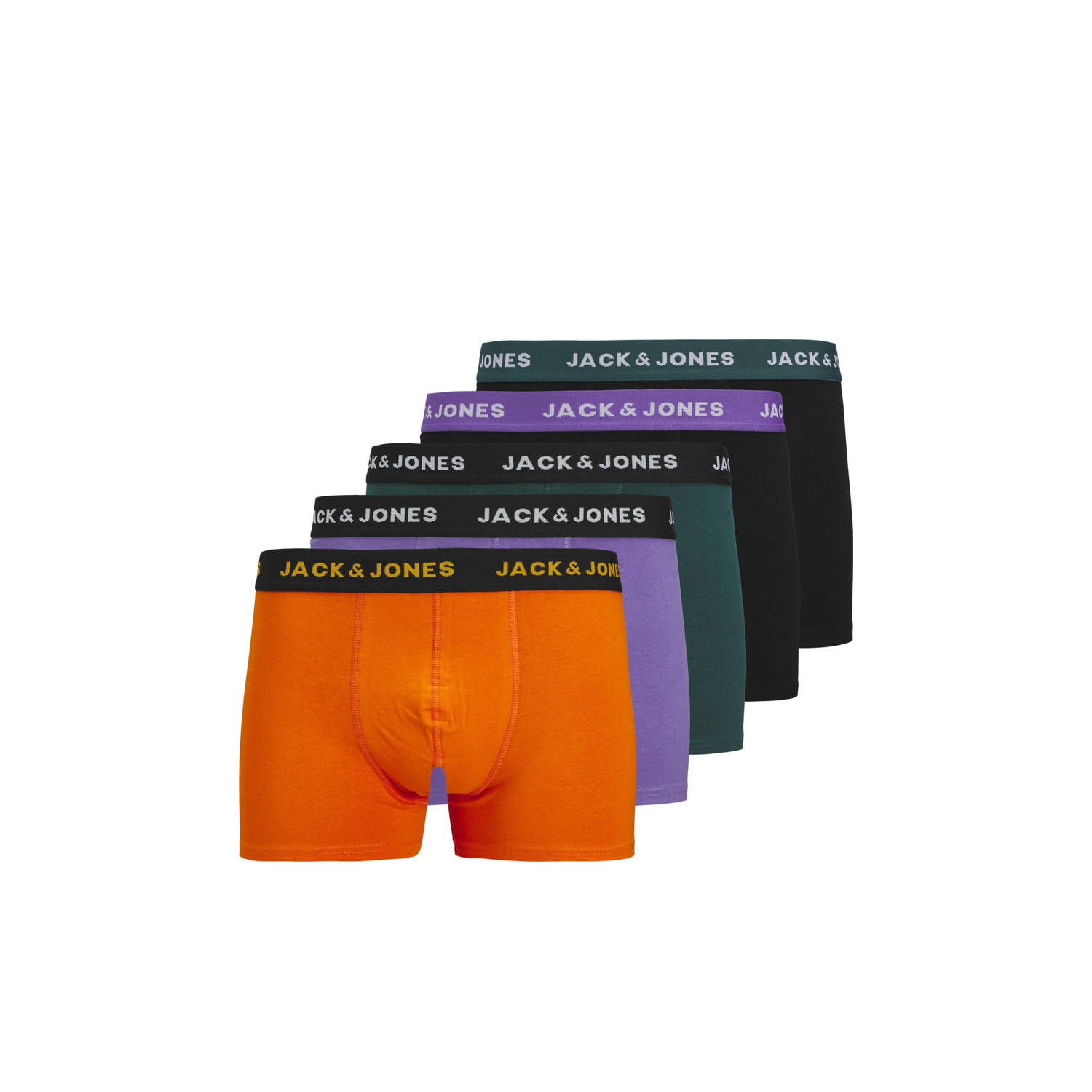 JACK & JONES boxershort JACBEN SOLID (set van 5)