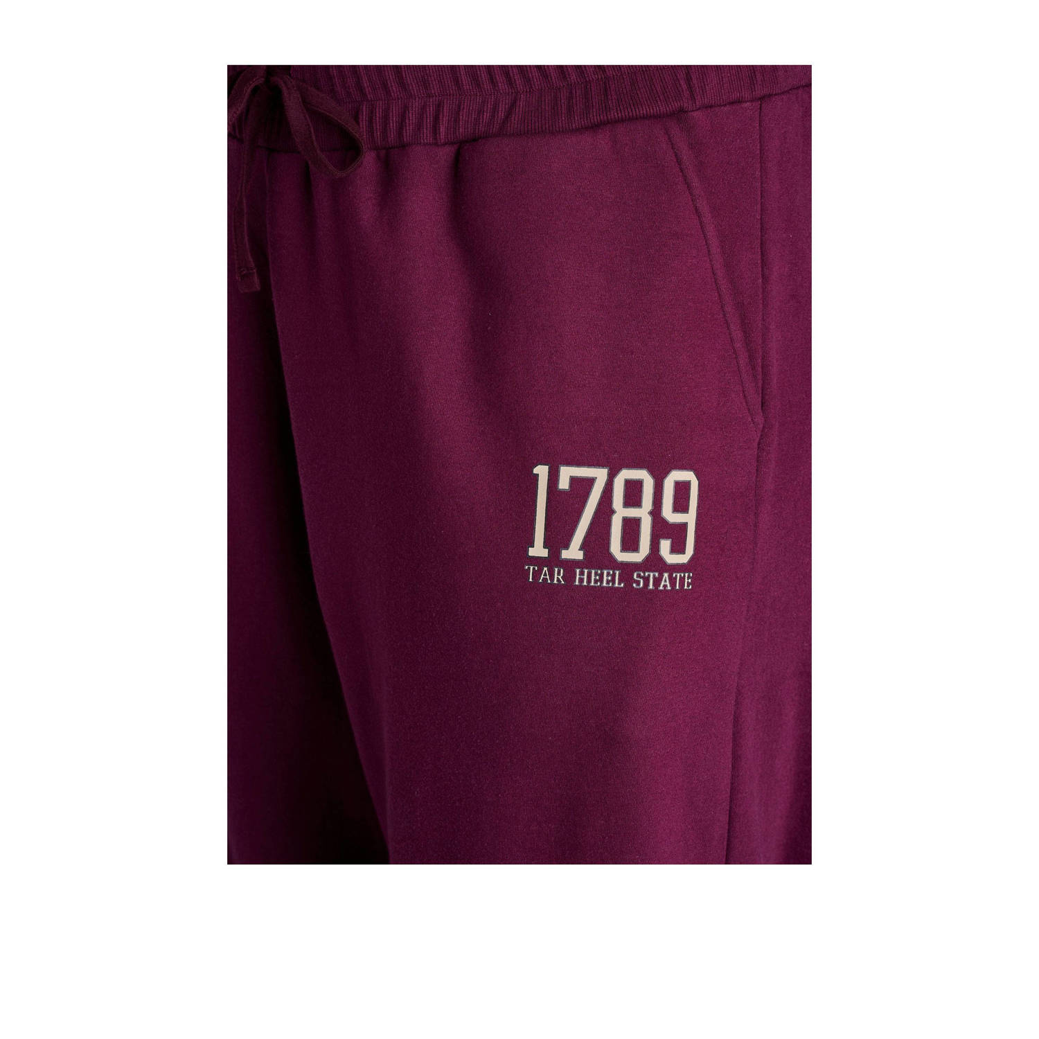 Zizzi loungebroek MRIKKE donkerrood