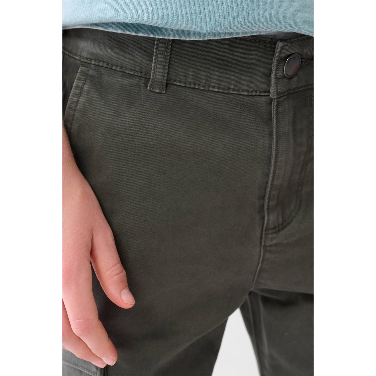Shoeby straight cargo broek antraciet