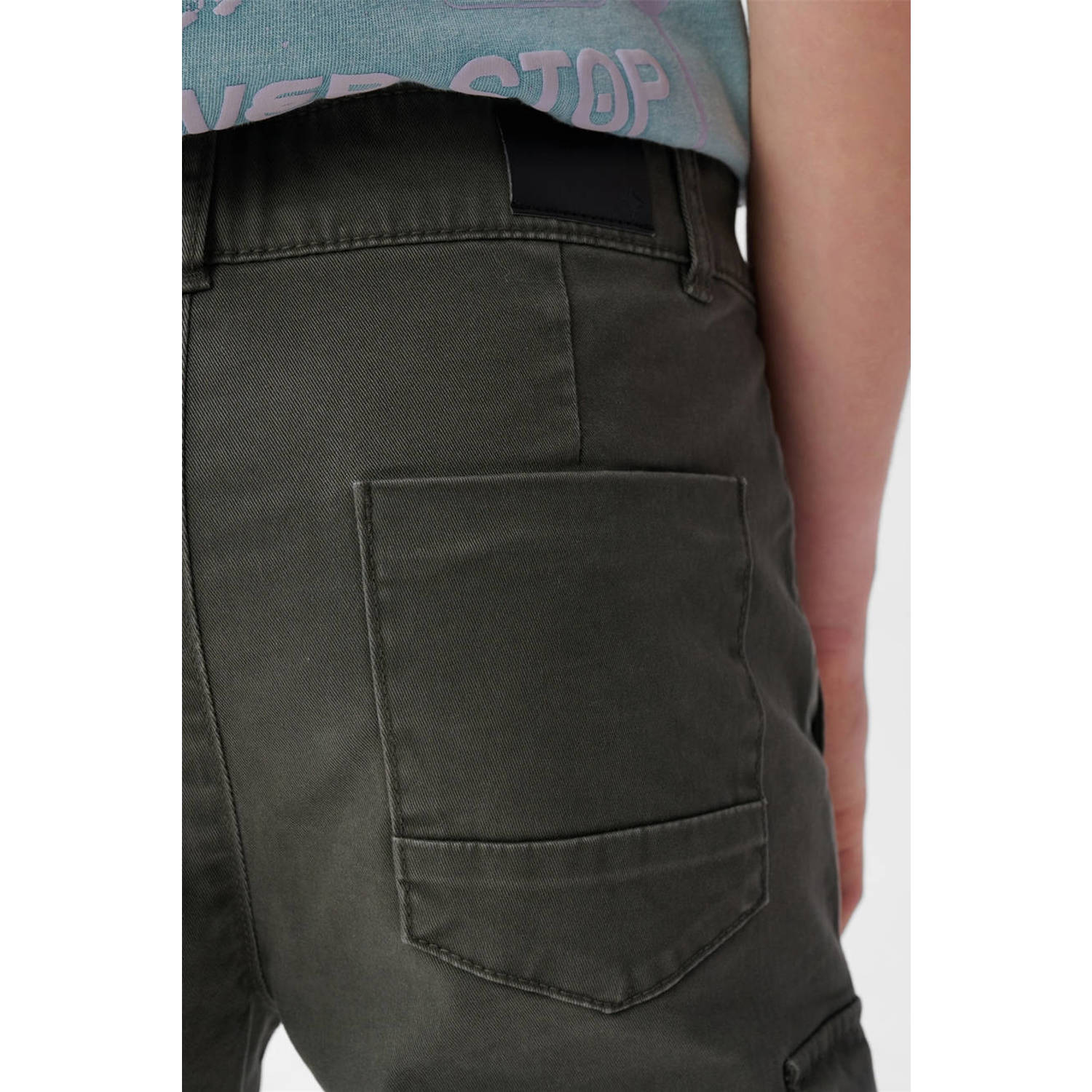 Shoeby straight cargo broek antraciet