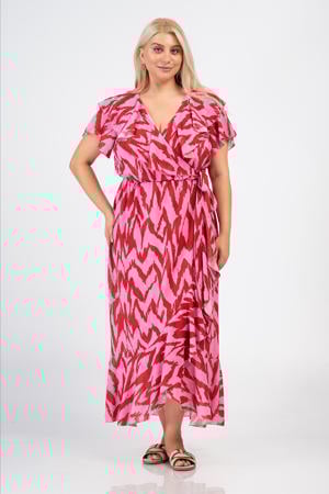 maxi jurk rood