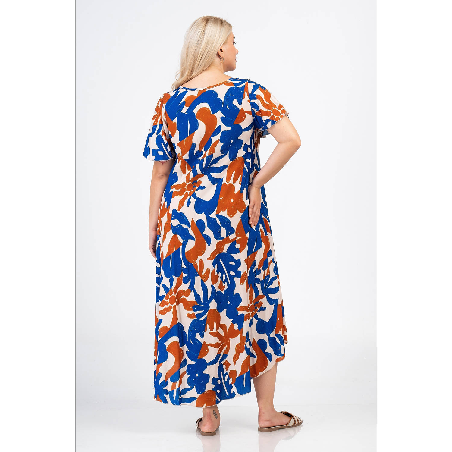 Curviss maxi jurk multi