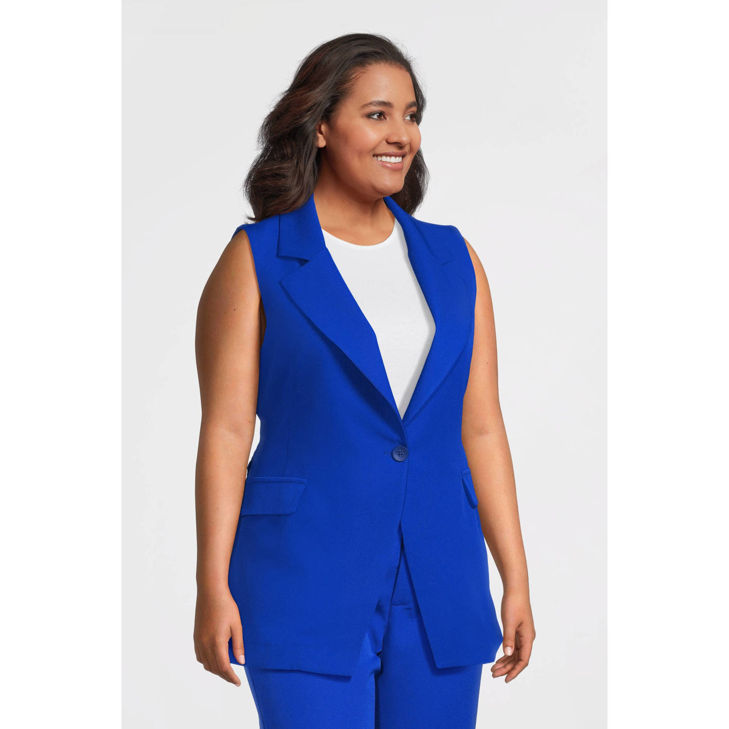 Curviss gilet blauw