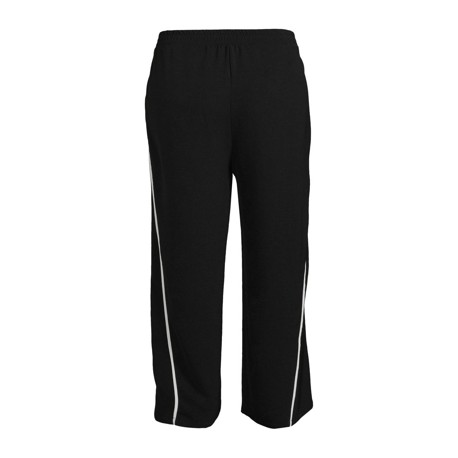 Curviss wide leg high waist broek zwart