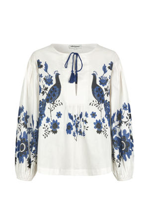blousetop crème broderie