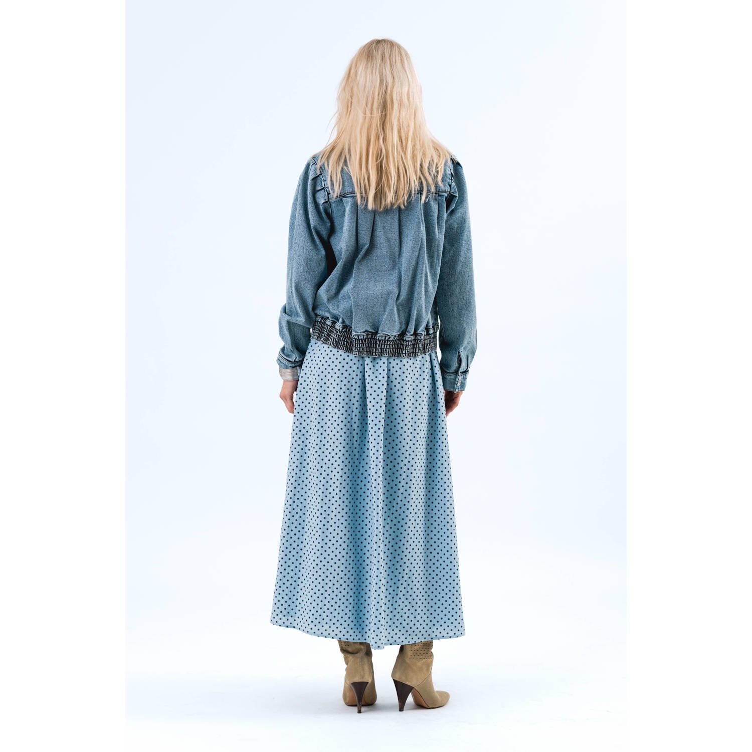 Lollys laundry spijkerjas medium blue denim