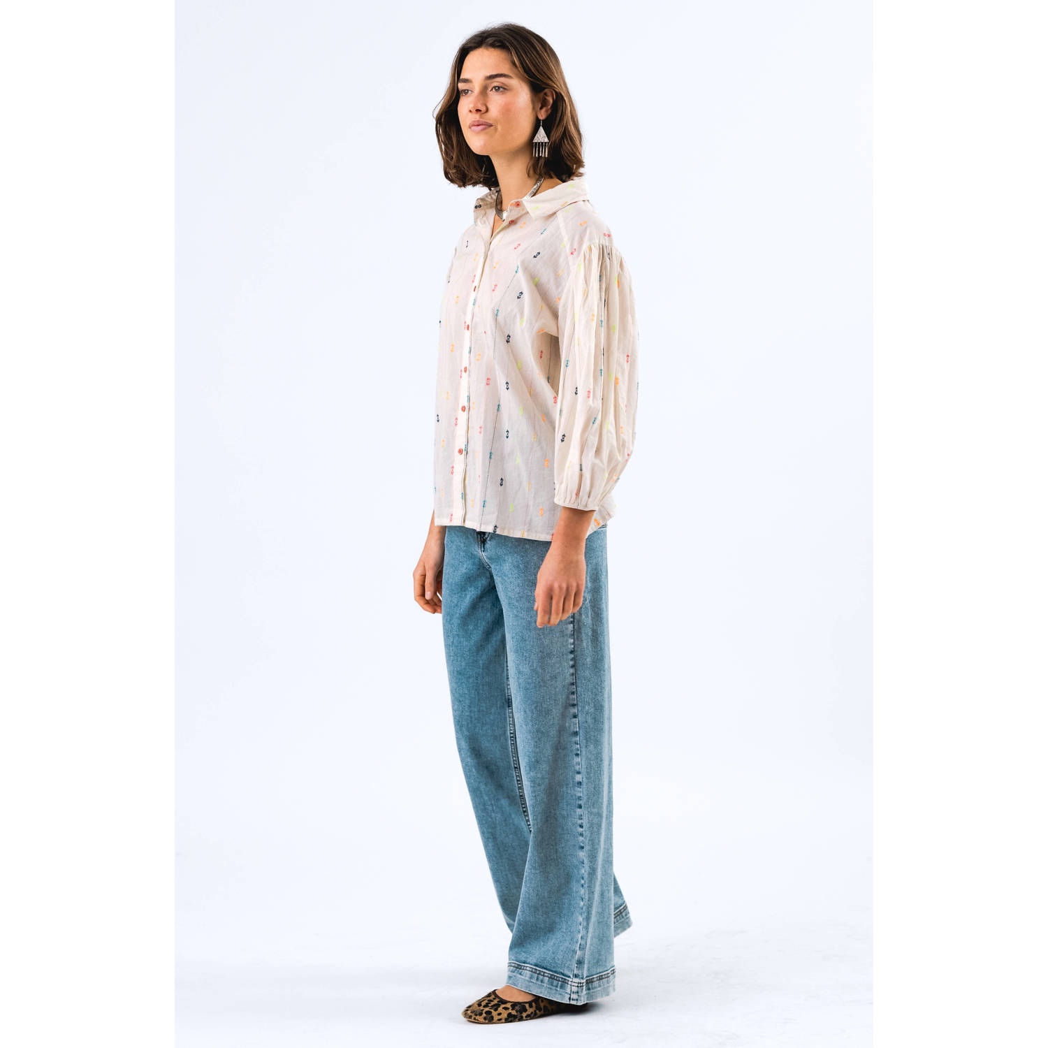 Lollys laundry blouse ecru