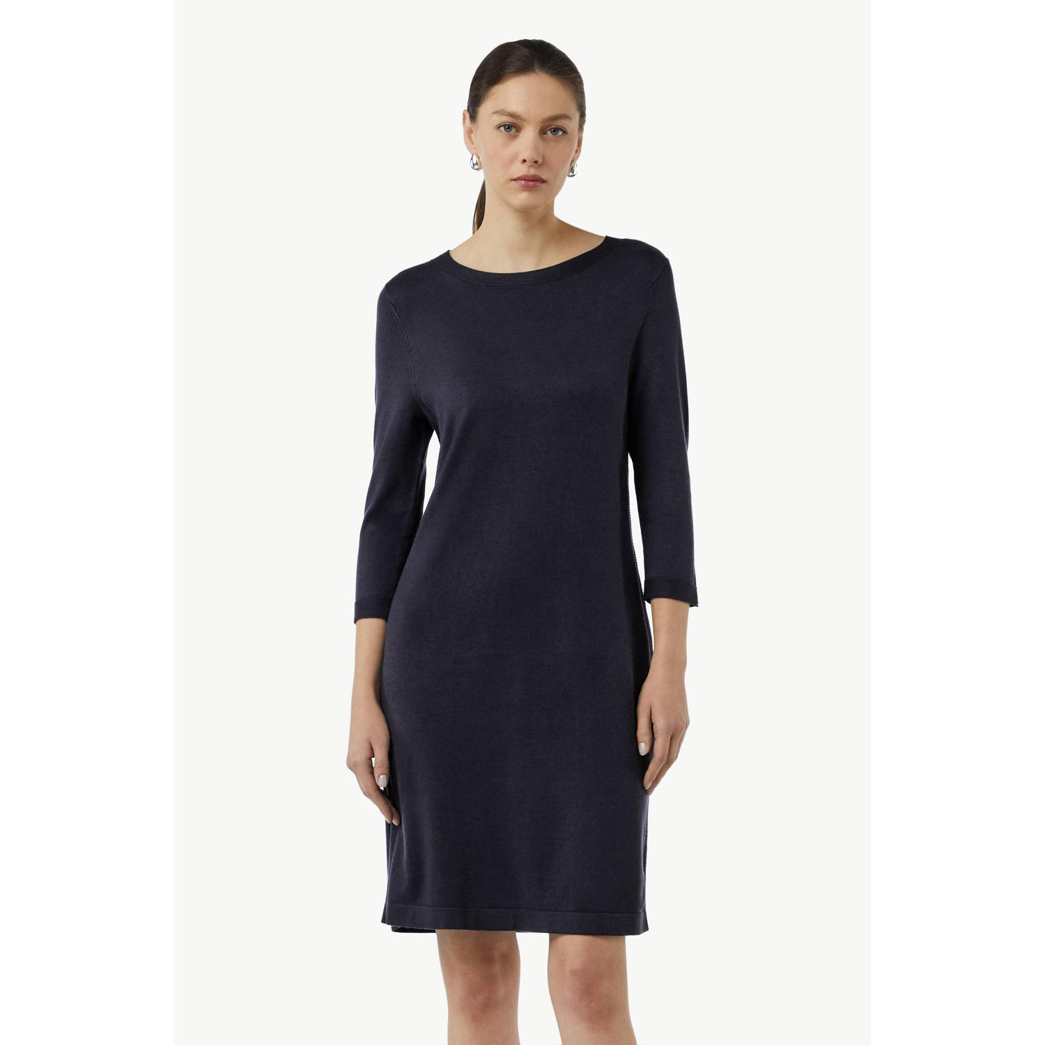 Comma Gebreide jurk met relaxte pasvorm Blue Dames