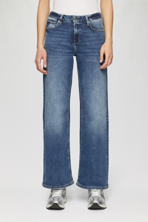 high waist wide leg jeans medium blue