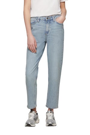 cropped slim fit jeans light blue