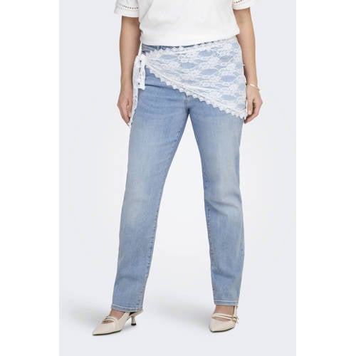 ONLY CARMAKOMA slim fit jeans light blue denim afbeelding