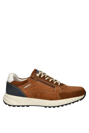 Discover leren sneakers cognac
