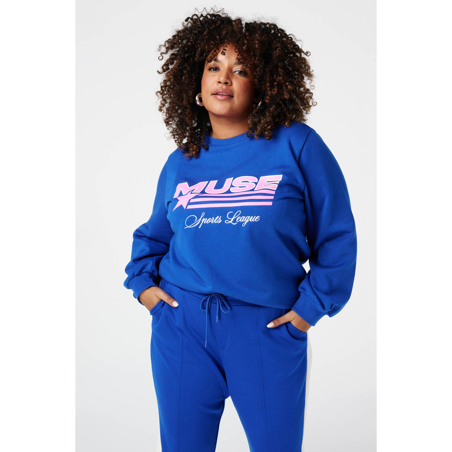 MS Mode sweater blauw