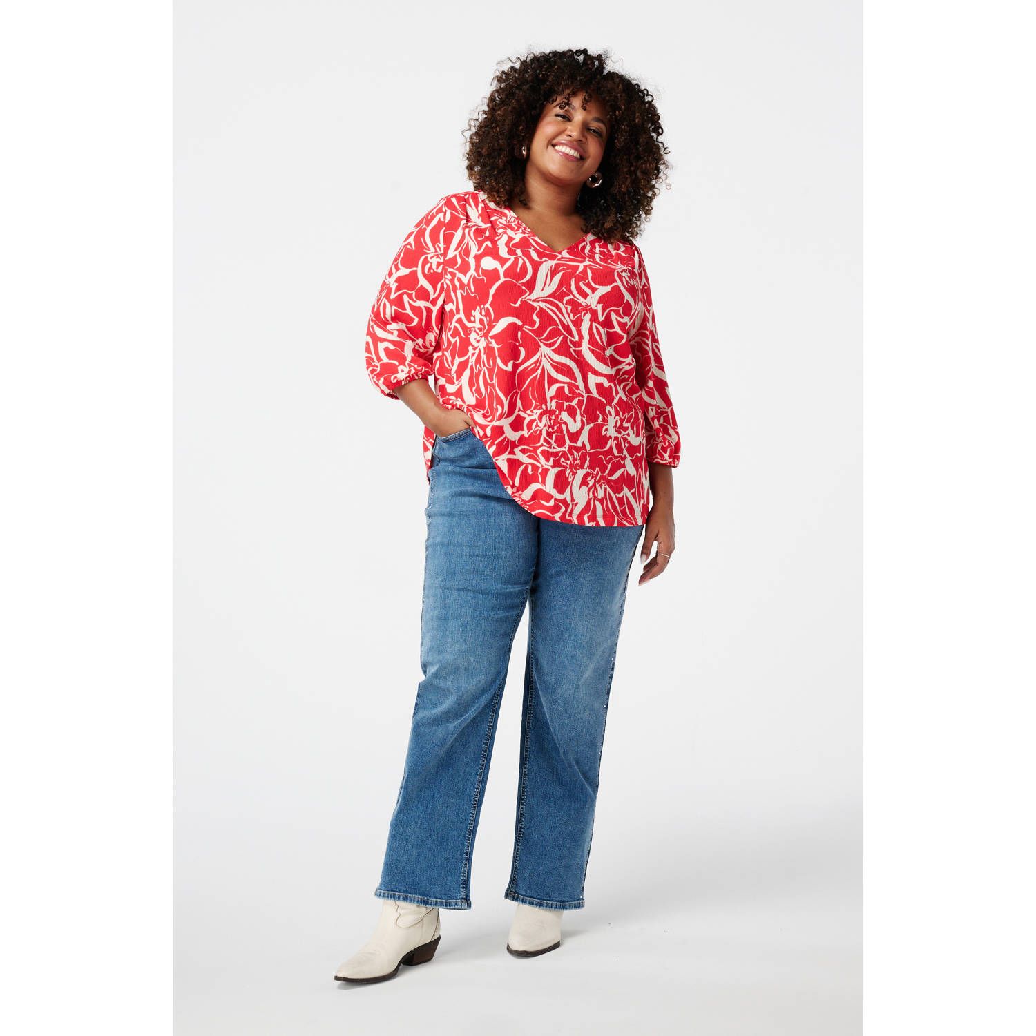 MS Mode blousetop rood
