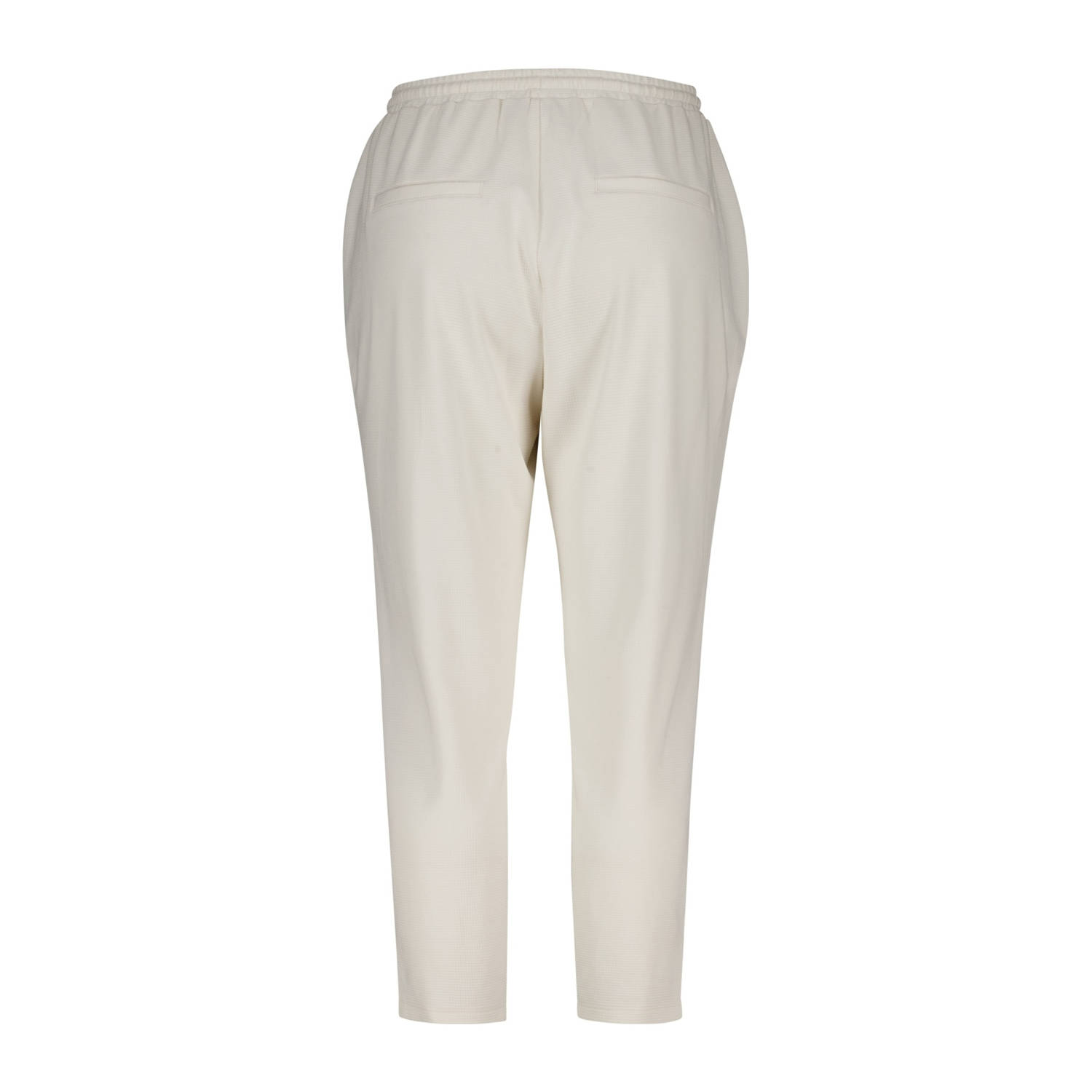 MS Mode straight regular waist casual broek crème