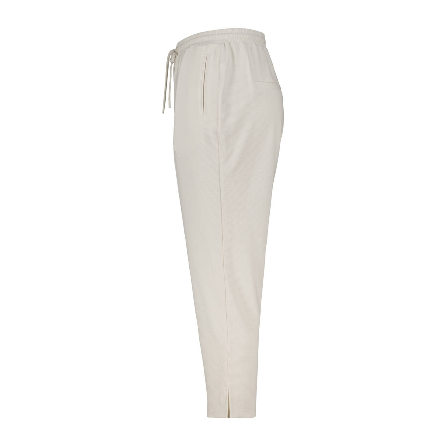 MS Mode straight regular waist casual broek crème