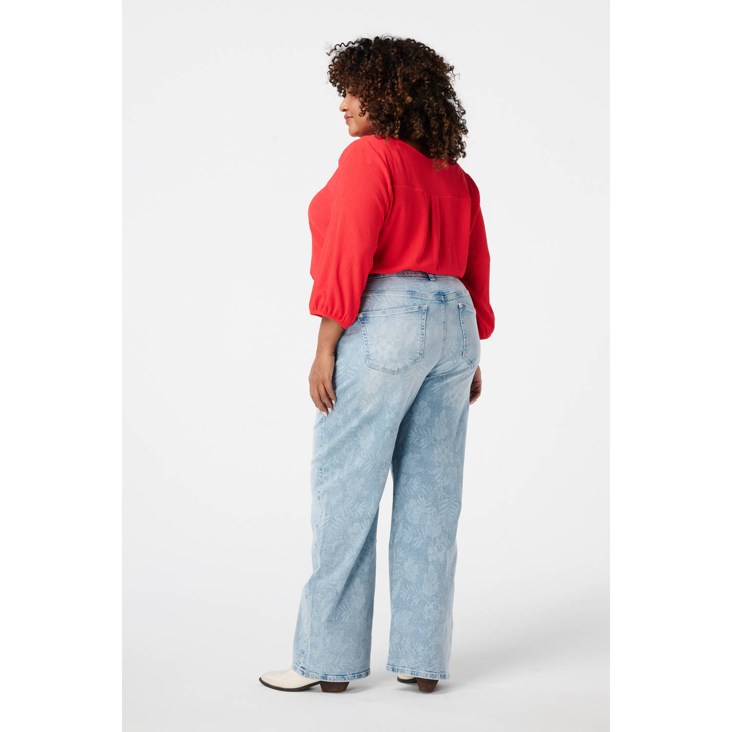 MS Mode Jeans straight leg light blue denim