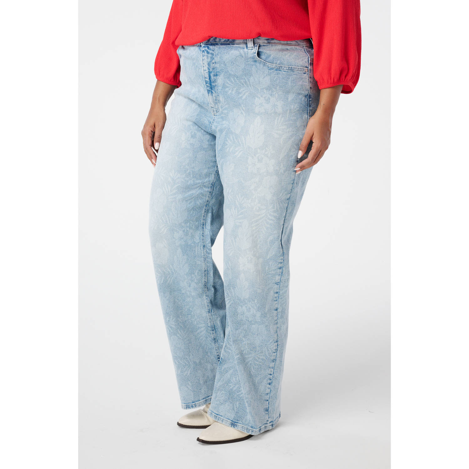 MS Mode Jeans straight leg light blue denim