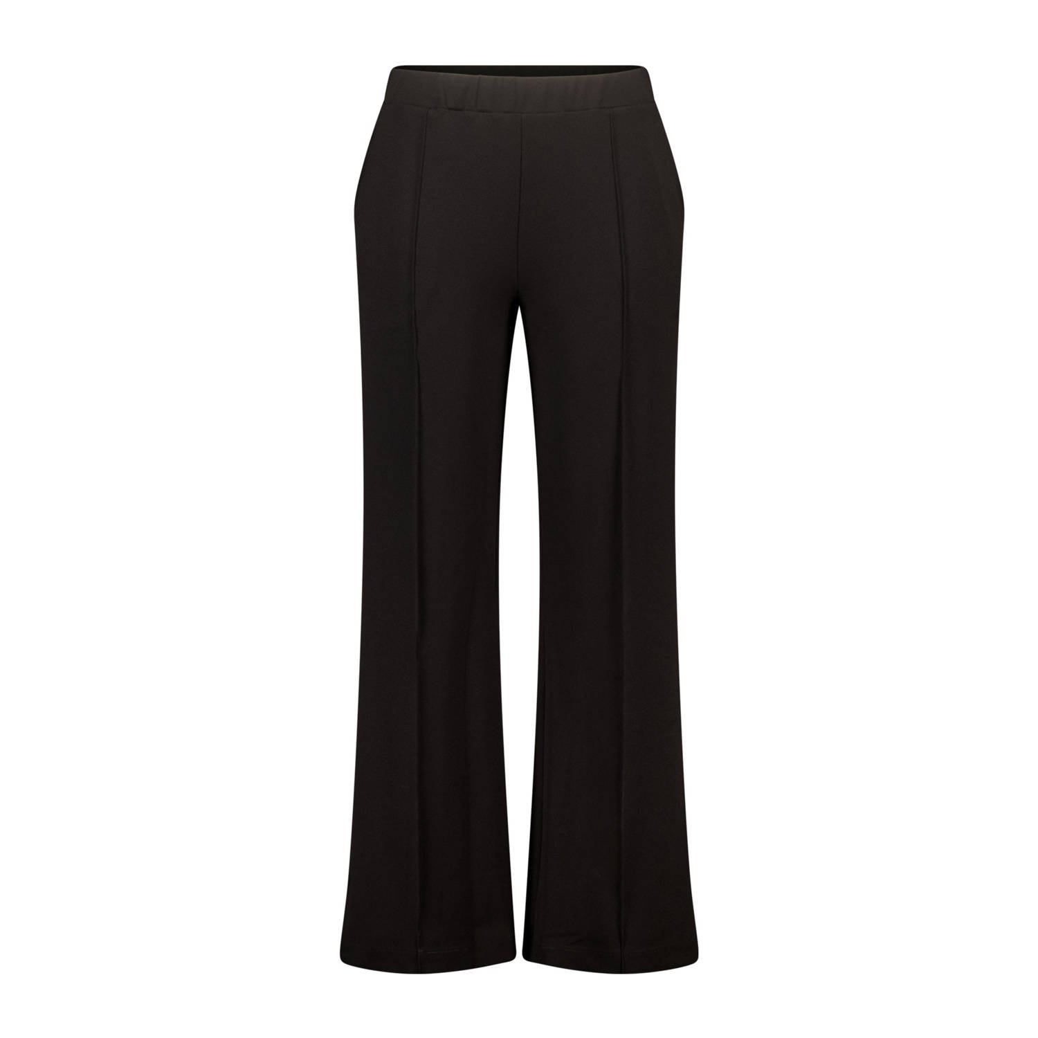MS Mode straight regular waist tregging zwart