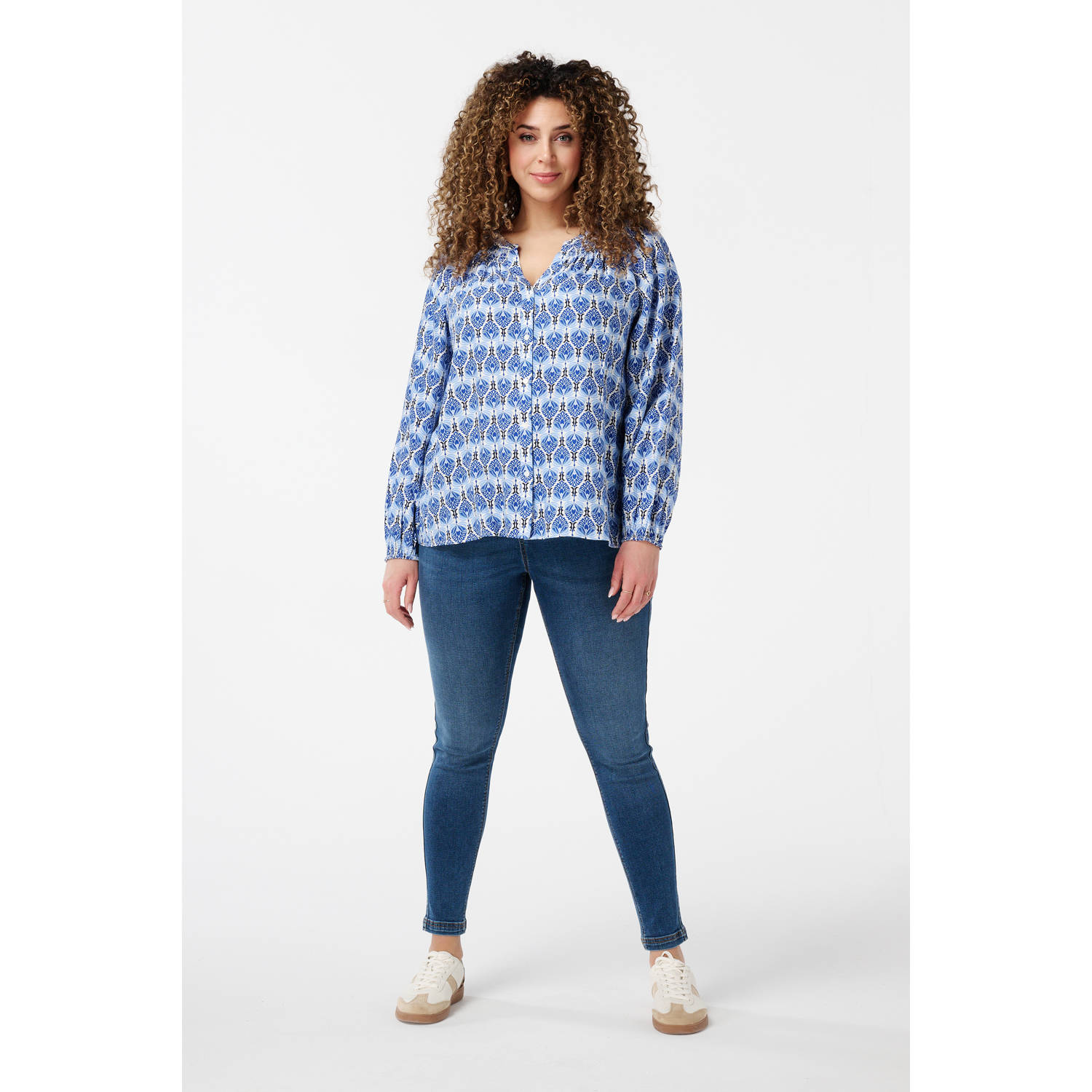 MS Mode blousetop blauw