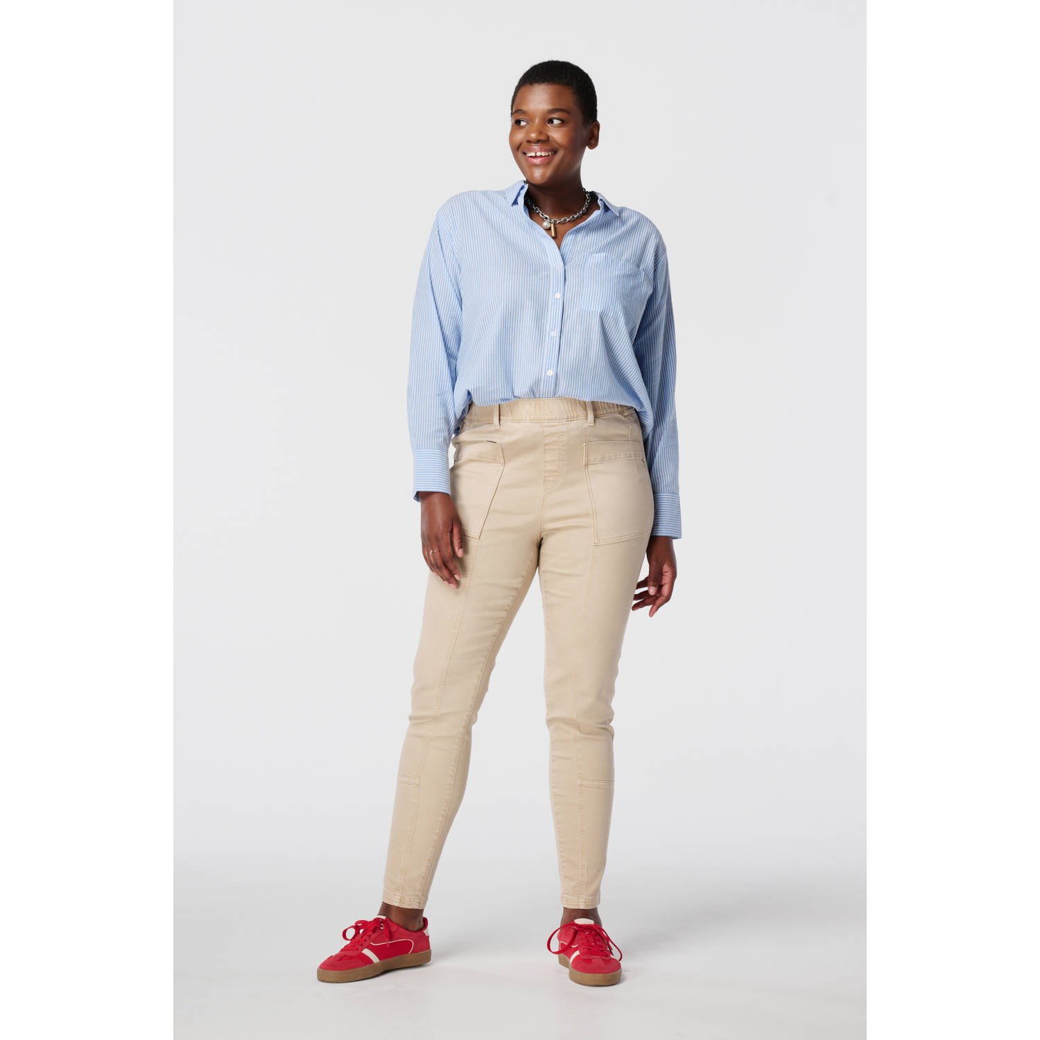 MS Mode pinstripe blouse