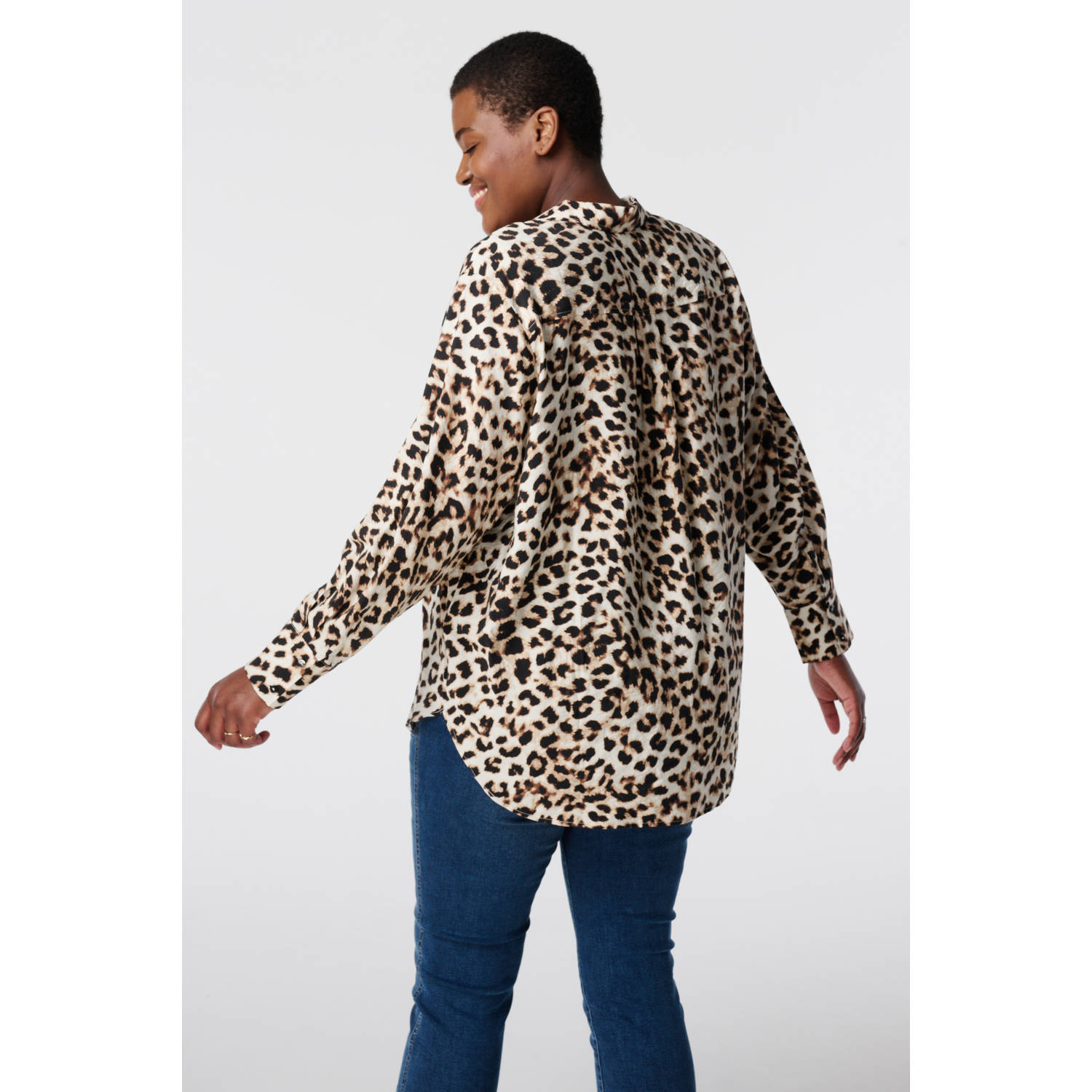 MS Mode blouse bruin