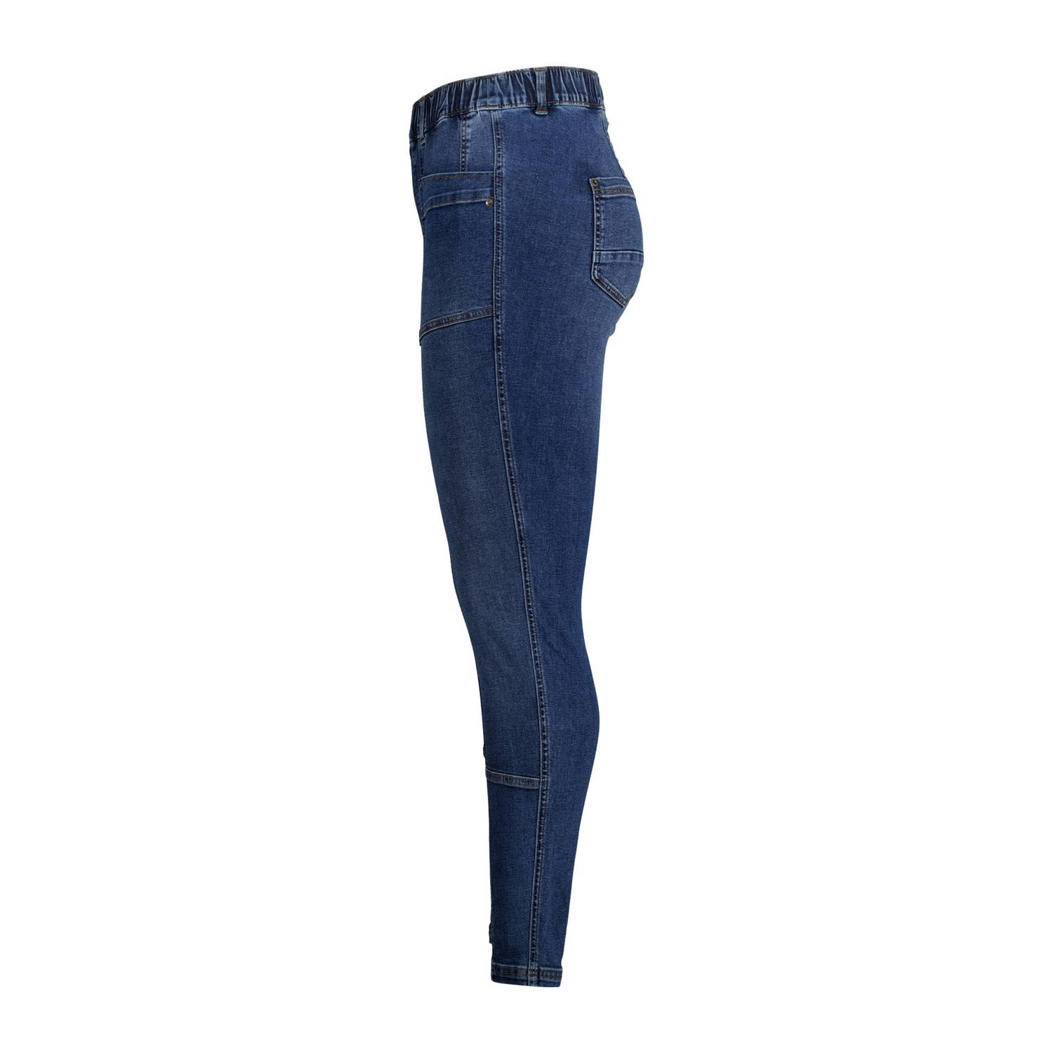 MS Mode slim regular waist tregging dark blue denim