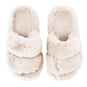 huisslippers Hanna van imitatiebont beige