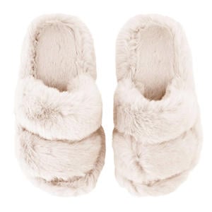 huisslippers Hanna van imitatiebont beige