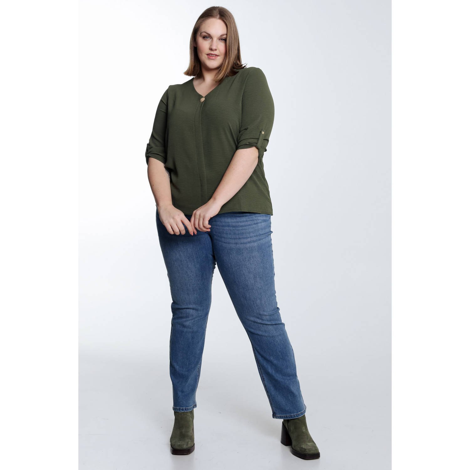 Paprika blousetop kaki